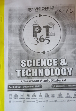 Vision IAS - PT 365 Science and Technology